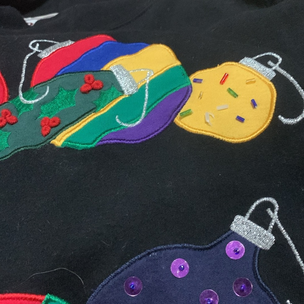 BECHAMEL women’s size PP embroidered Christmas shirt - Picture 7 of 11